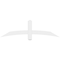 Ekena Millwork Bellingham Architectural Grade PVC Gable Bracket, 60"W x 17 1/2"H x 2"D x 4"F, 7/12 Pitch GBP060X18X0204BEL00 - alternate 5